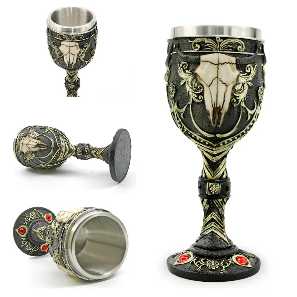 Stainless Steel Skull Mug