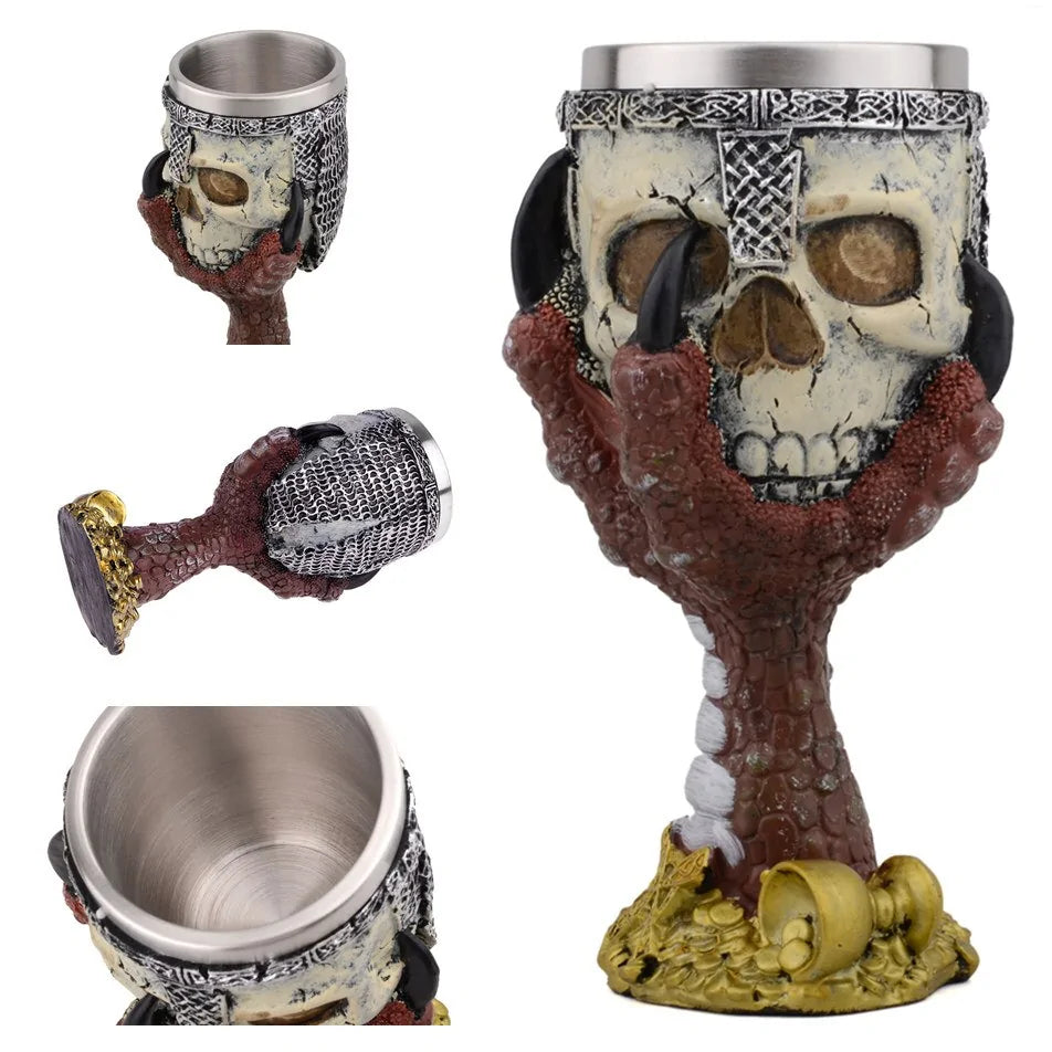 Stainless Steel Skull Mug