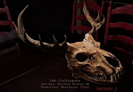 Northern Wendigo Skully Advanced Wearable Articulated Skull Beast Cosplay Animal Hybrid