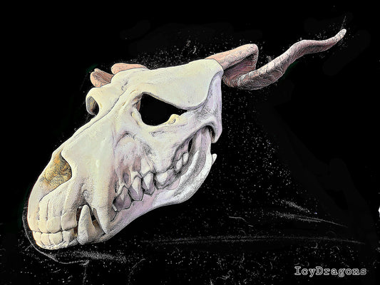 Wendigo Magus Skull Wolf Hybrid Horned Monster Fae Magical