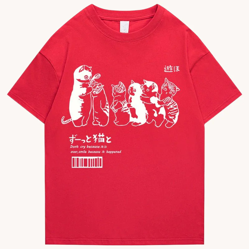 UG Japanese Cat Graphic T-Shirt