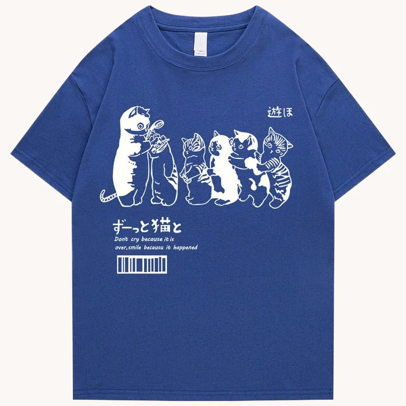 UG Japanese Cat Graphic T-Shirt