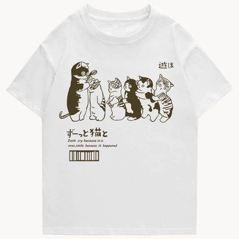 UG Japanese Cat Graphic T-Shirt