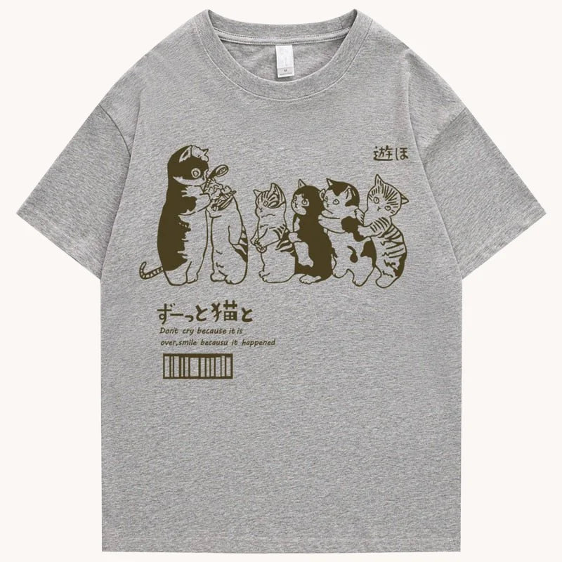 UG Japanese Cat Graphic T-Shirt