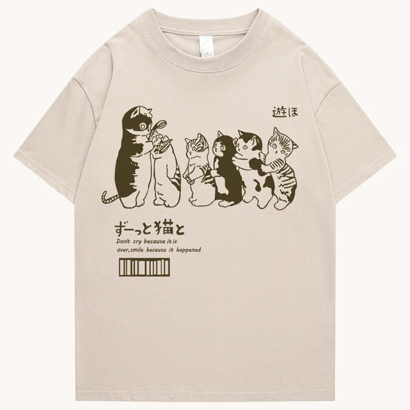 UG Japanese Cat Graphic T-Shirt